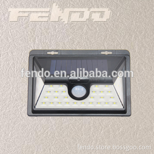 Outdoor Recharged By Sunlight Battery Storage LED Solar Garden Sensor Motion Wall Light